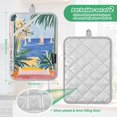 thumbnail image 6 of Yayeee Pot Holders Kitchen Heat Resistant with Pocket 7"x9.8" Cotton Oven Cooking Hot Pads, Seaside Leaves, 6 of 7