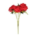 thumbnail image 3 of BalsaCircle 2 Bushes Red 17 in Large Artificial Flowers Premium Silk Roses Bouquets Party Events Decorations, 3 of 8
