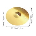 thumbnail image 2 of unbranded Cymbal Para De Batería Dorado Ligero Resistente Para Y Uso Musical, 2 of 7