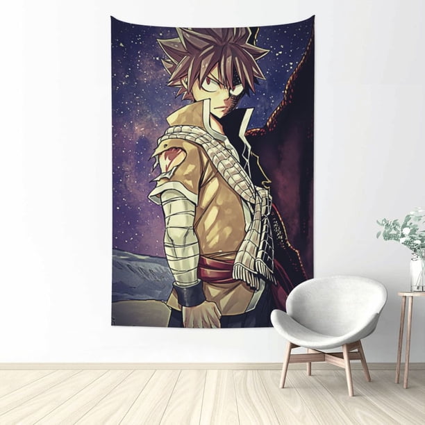 Tapiz de cola de hadas para dormitorio, estampado artístico para colgar en la pared, pósteres estéticos, tapices de fondo para sala de estar, dormitorio, regalo para fanáticos, 60 x 40 pulgadas