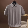 thumbnail image 4 of Camisas Polo para Hombre Ropa de Trabajo de Verano Camiseta de Manga Corta Ropa de Negocios Hilo Transpirable Camisa Fresca, 4 of 4
