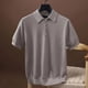 thumbnail image 4 of Camisas Polo para Hombre Ropa de Trabajo de Verano Camiseta de Manga Corta Ropa de Negocios Hilo Transpirable Camisa Fresca, 4 of 4