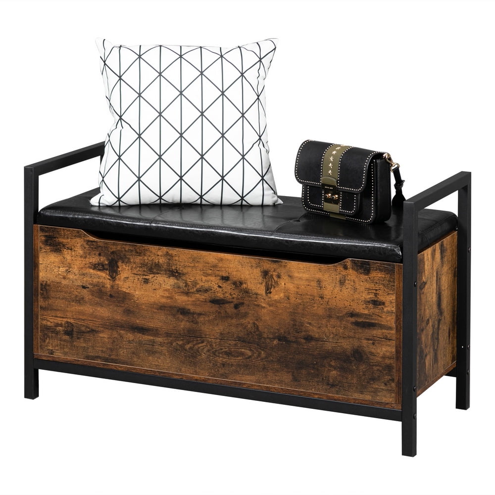 Kepooman Entrance Storage Stool, Flip Storage Footstool with Padded Seat for Hallway Bedroom, Can be flipped Kepooman Entrance Storage Stool, Flip Storage Footstool with Padded Seat for Hallway Bedroom, Can be flipped