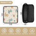 thumbnail image 4 of Hair Tool Organizer Bag with Heat Resistant Mat Removable Travel Storage Case for Hot Air Brushes Curling Irons Dinosaurs Wearing Spacesuits, 4 of 8