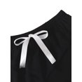 thumbnail image 4 of Womens Pajama Sets Short Sets Short Sleeve Sleepwear Black XL, 4 of 4