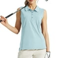 thumbnail image 4 of Tidyack,Tennis Uniform Shirt, Sleeveless Top, Breathable Turndown Collar, Solid Color, For Athletes, Sports Performance, Lightweight Cotton Blend, Quick-Dry, For Courts, Training, Gym Wear, 4 of 7