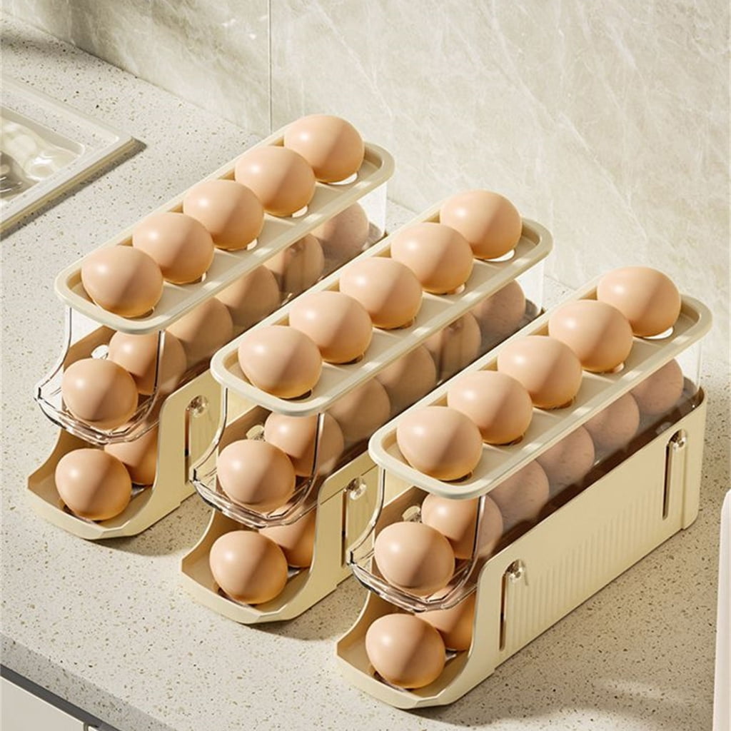 Stackable Eggs Storage Container Practical and Sturdy Eggs Holder Efficient Storage Solution for Refrigerator Countertop