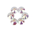 thumbnail image 1 of 1400 Pcs/SS8 Cristal de Verre Rond Plat Strass Gemmes Dos Plat Strass Gemmes Blanc AB, 1 of 5