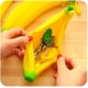 thumbnail image 5 of XmhyTop Estuche para lápices y bolígrafos con forma de plátano de gran capacidad, bonito bolso de silicona, monedero, llavero, color amarillo, 5 of 5