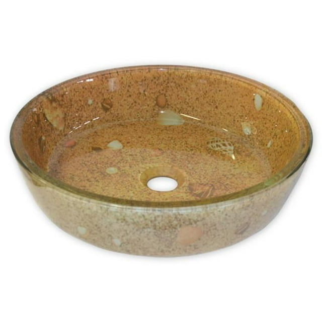 Eden Bath EB-GS31 Coquillages et Éviers en Verre de Sable