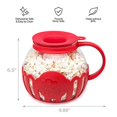 Ecolution Original Microwave MicroPop Popcorn Popper Borosilicate Glass, Dishwasher Safe, BPA