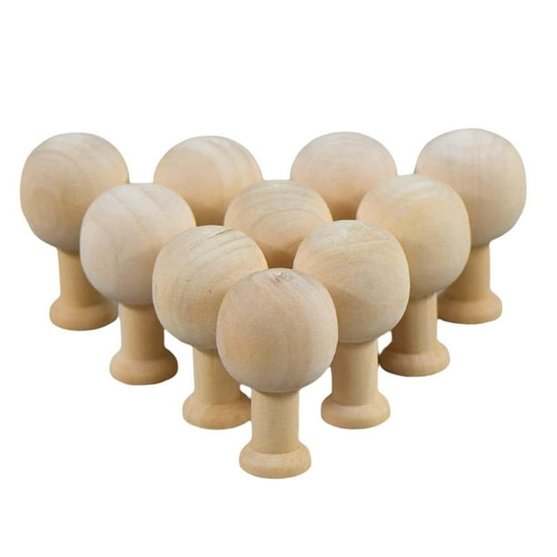 10 Pieces DIY Painted Unfinished Wood Ornaments Artwork for Restaurant