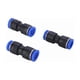 thumbnail image 4 of 2pcs PU Conectores neumáticos de plástico de la serie Elemento de conector rápido de aire azul Un toque Pulsar partes rectas, 4 of 6
