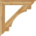 thumbnail image 3 of Ekena Millwork 6"W x 46"D x 46"H Merced Traditional Rough Sawn Bracket, Western Red Cedar, 3 of 4