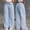 X-384Light Blue, variant on YMNXA Big Kids Girls Denim Pants High Waist Straight Fit Wide Leg Bow Embroidered Fashion Trousers With Pockets Streetwear For Casual Daily Wear,Grey,11-12 Years
