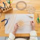 thumbnail image 3 of 32.8 Yards Bamboo Strips 10mm Wide Flat Wicker Rattan Webbing Basket Weaving Materials DIY Basket Rattan for Basket Making Webbing Furniture Weaving DIY Crafts, 3 of 5