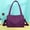 Purple, variant on Large Capacity Waterproof Messenger Bag, Premium Nylon Travel Shoulder Bag with Multiple Pockets, Durable Hand Carry Bag for Gym Workout School Shopping Outdoor Activities, Wine