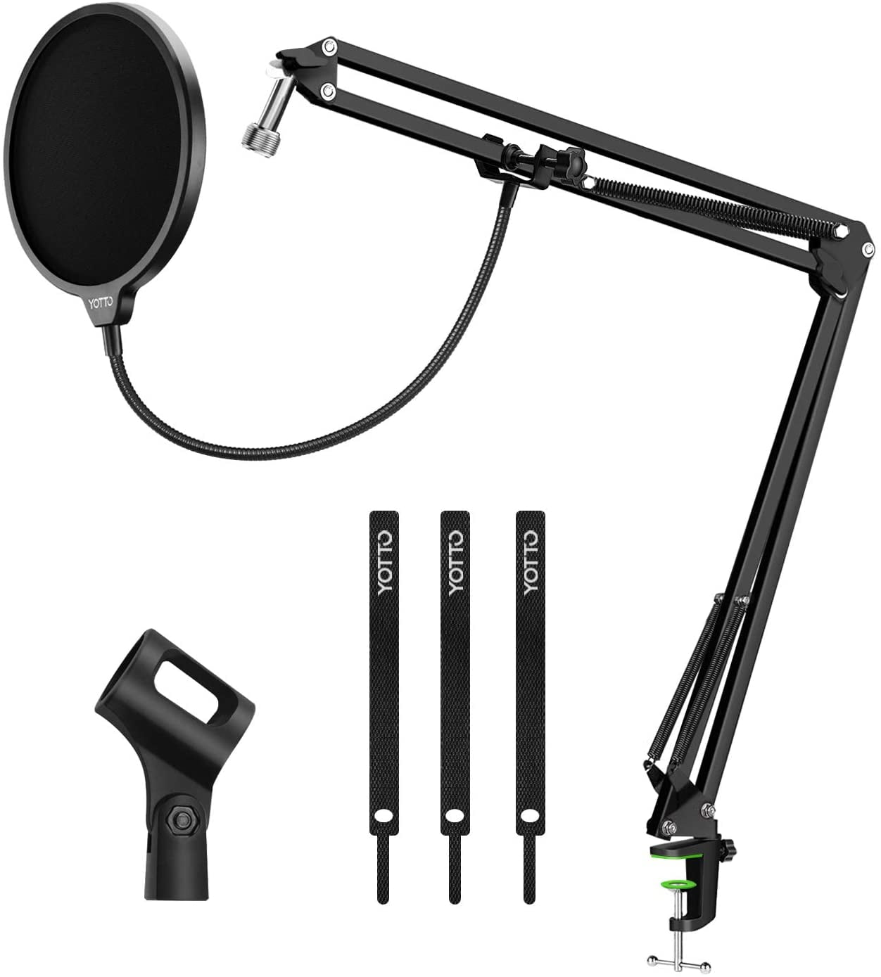 YOTTO USB condenser PC microphone set With pop guard/arm stand