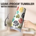 thumbnail image 5 of 20OZ Dog Design Birthday Tumbler with Handle Straw and Lid Paw Print Coffee Mug for Women Friends Unique Holiday Gifts Durable and Long Lasting, 5 of 6