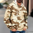 thumbnail image 2 of QIPOPIQ Chandail à Capuchon Classique pour Homme à Enfiler Camouflage Liquidation, 2 of 5