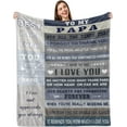 thumbnail image 1 of LHSHID Papa Gifts Blanket Papa Fathers Day Birthday Gifts Papa Gifts from Grandkids Best Papa Ever Gifts Gifts for Papa/Grandpa/Grandfather from Granddaughter Best/Great Papa Gifts Ideas 30"x40", 1 of 9