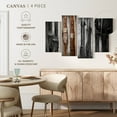 thumbnail image 5 of Elephant Stock Ski Collection Wall Art - Horizontal Multi Panel Canvas - Living Room Wall Decor - Sports Multi Panel - Brown And Black Decor - 68" x 42", 5 of 8
