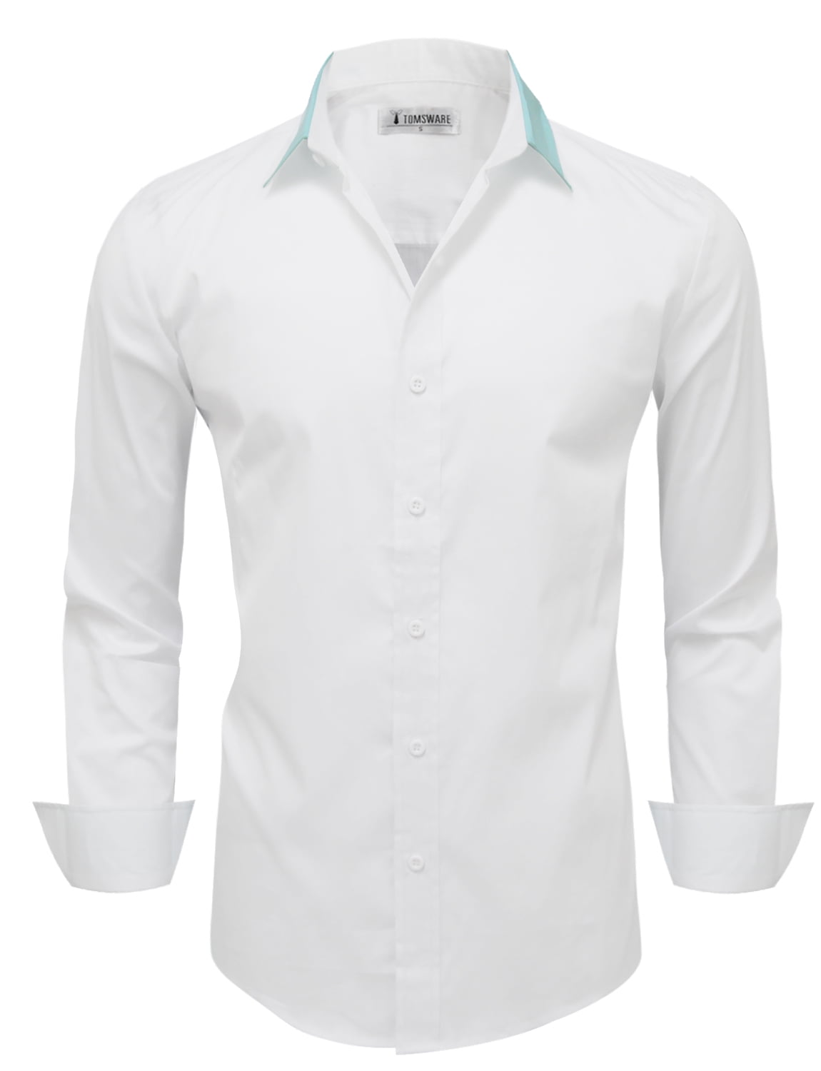 walmart mens white dress shirts