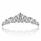 thumbnail image 2 of Corona y tiara nupcial con cristales para el cabello de la novia, tiara plateada., 2 of 4