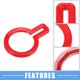 thumbnail image 3 of Motor Arranque Botón Cubierta para Ford Bronco 2021-2022 ABS Rojo, 3 of 6