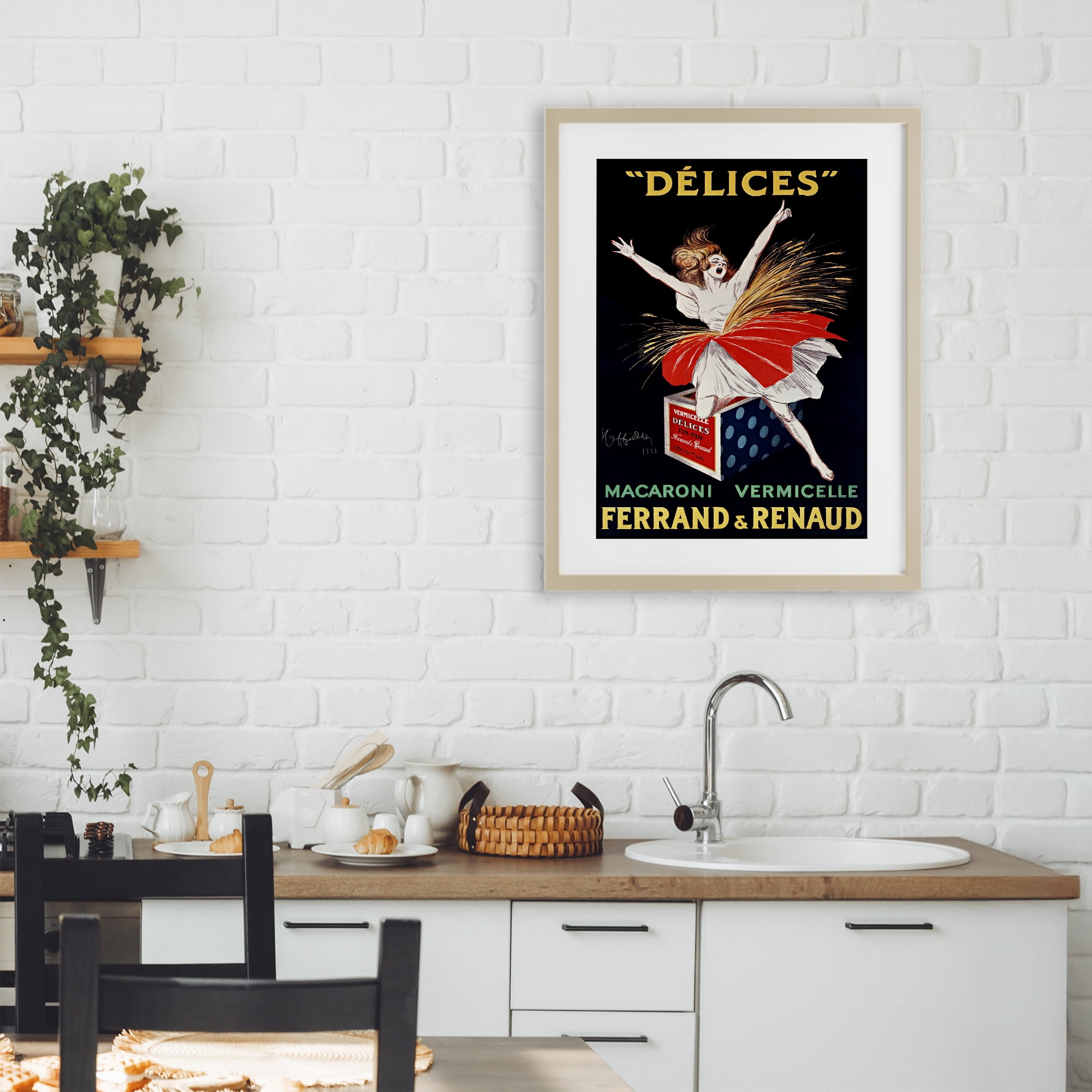 Stupell Industries Vintage Dancer Food Advertisement Birch Framed Print Under Glass, design by Leonetto Cappiello