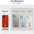 thumbnail image 6 of Designed for iPhone 13 Case, Silicone Shockproof Slim Thin Phone Case for iPhone 13 6.1 inch Red, 6 of 13