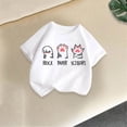 thumbnail image 5 of NAISIBABY Girls Short Sleeve T-Shirt, Round Neck Graphic Summer Cotton Kids Casual Fashion Tee White 4T, 5 of 5