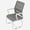 White+Gray, variant on Minimalist Modern Office Chair, Black Mesh Desk Chair, White Iron Bow Frame Ergonomic Chair, Skin-Friendly Thick Cushion, Breathable Backrest Stable Seat, Use for Home Office Bedroom Living Room