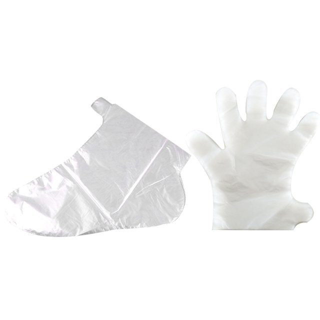 400 unidades de fundas desechables de PE para cera de parafina, 200 para manos + 200 para pies, con adhesivos, a prueba de fugas, para terapia térmica de manos y pies