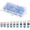 thumbnail image 2 of – Paquete de 135 abrazaderas para manguera, galvanizadas, 8-18 mm, 2 of 5