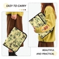 thumbnail image 4 of Accordion File Organizer with Zip Closure 13 Pockets Expanding File Folder Letter A4 Paper Document Organizer for Home Office Bamboo and Green Leaves, 4 of 7