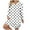 A-White, variant on Jinhomg Womens Loose T Shirt Dress Cute Polka Dot Print Casual Dresses Plus Size Comfy Long Sleeve Crew Neck Midi Dress Daily Wear Prime Big Deal Days Scale Red XXXL
