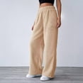 thumbnail image 2 of Women's Plus Size Lined Sweatpants Winter Warm Fuzzy Casual Comfortable Soft Solid Color Pants for Ladies, 2 of 6