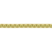 3/8" (1cm) Alexander Collection Elegant Gimp Braid Trim # 0038AG, Lemongrass Gold #LX02 (Light Gold, Yellow Gold, Sage Green) 6 Yards (18 ft/5.5m)