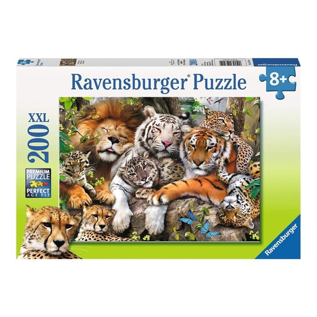 Rompecabezas Ravensburger Puzzle Grandes Felinos de 200 Piezas