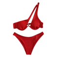 thumbnail image 3 of Ladies Cross Sling High Waist Shorts Costume 2-piece Swimsuit Split, 3 of 8