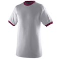thumbnail image 1 of Ringer T-Shirt Xl Athletic Heather/Maroon, 1 of 2