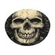 thumbnail image 1 of Balery Gothic Winged Skull Fundas de asiento para taburete de bar redondo de tela de terciopelo ajustables que protegen de arañazos y manchas para sillas de 14 a 17 pulgadas.-14 inch, 1 of 7