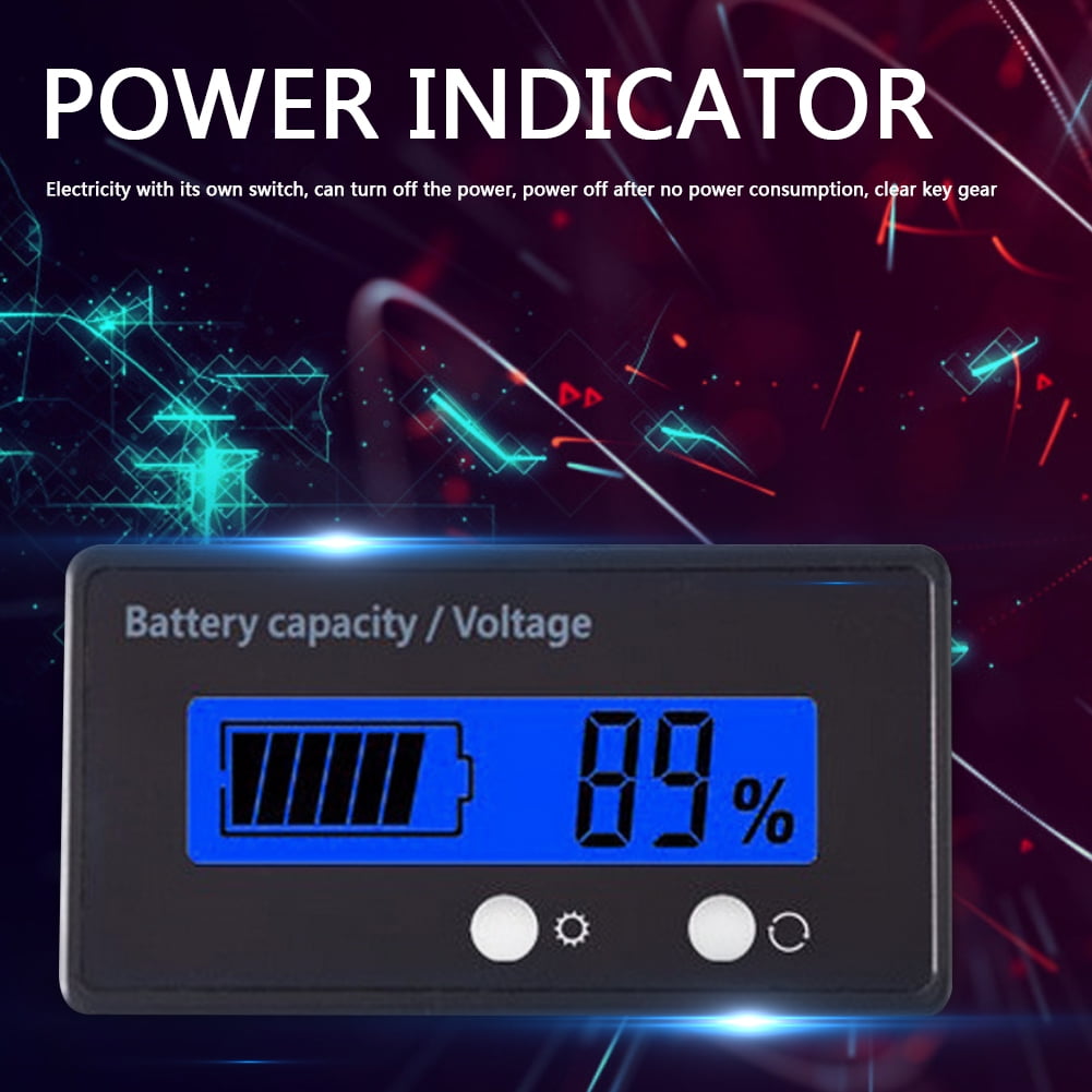 PRO-LCD Acid Lead Lithium Battery Capacity Indicator Voltage Tester Voltmeter12V 