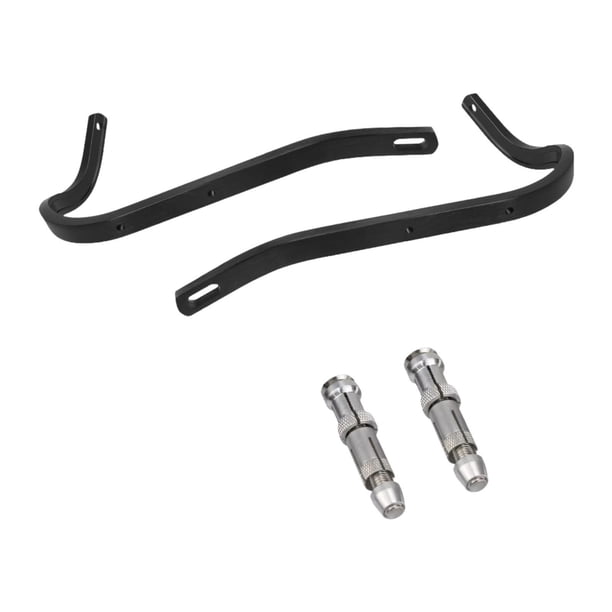 Par de protectores de manos para motocicleta, resistentes y de fácil instalación. Negro