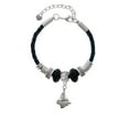 thumbnail image 2 of Delight Jewelry Silvertone Sailboat Big Sister Celtic Knot Leather Bead Bracelet, 7"+2" Extender, 2 of 4