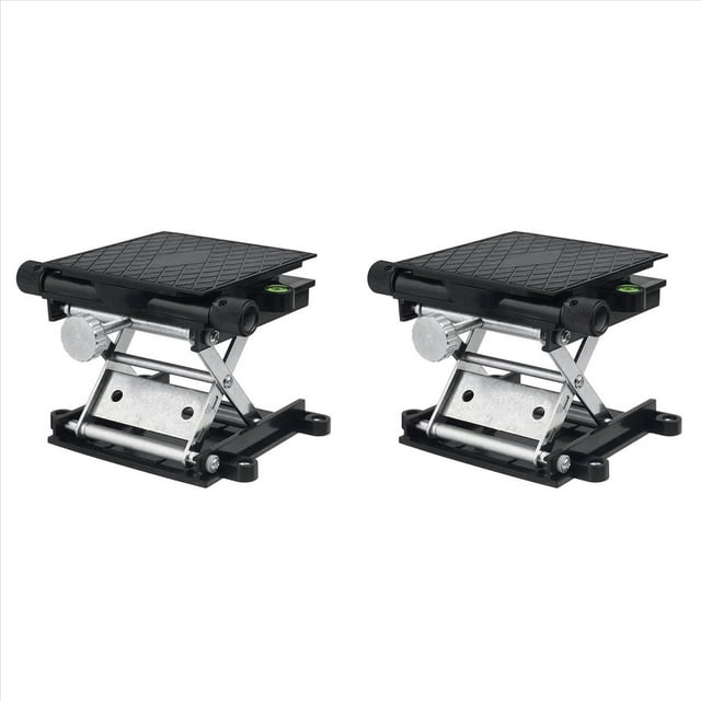 2X Mesa de Fresadora de Aluminio Giratoria de 360 ° para CarpinteríA, Grabado, Laboratorio, Soporte de ElevacióN, Plataforma Elevadora, Bancos de CarpinteríA