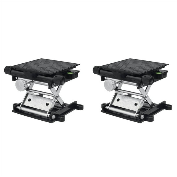 2X Mesa de Fresadora de Aluminio Giratoria de 360 ° para CarpinteríA, Grabado, Laboratorio, Soporte de ElevacióN, Plataforma Elevadora, Bancos de CarpinteríA