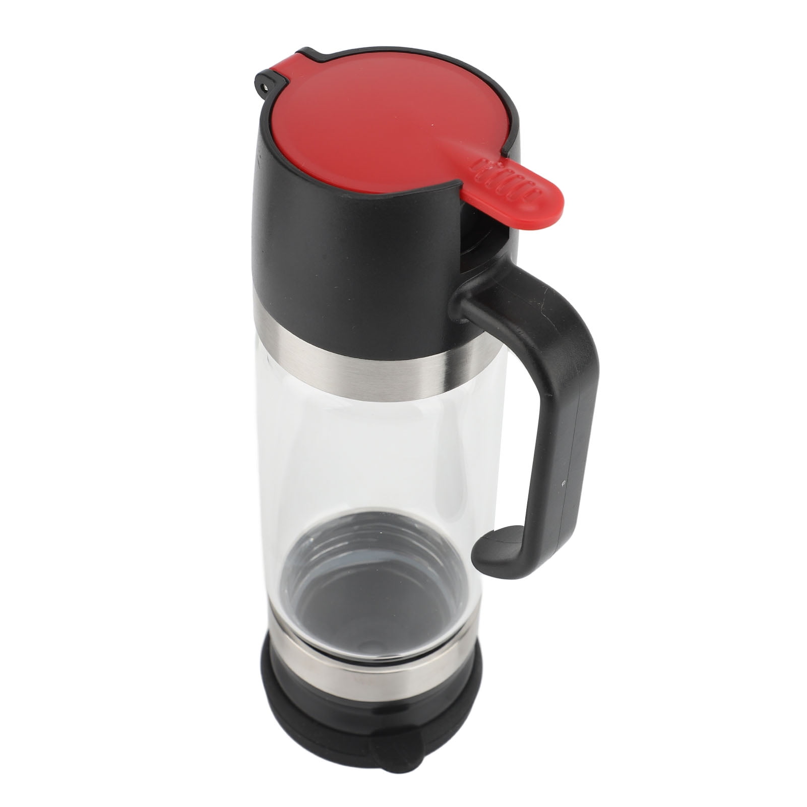 Heat,<span Style="background:red"></span> Glass Honey Pot, Wide Opening  Gentle Press Dispenser For Syrup  Sauces, 350ml