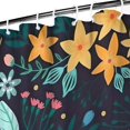 thumbnail image 3 of Pioneer Flower Floral Print Pattern Shower Curtain 36"x72" ,Bathroom Decorative Shower Curtains Set with 12 Hooks,Modern Waterproof Washable Shower Curtain, 3 of 6